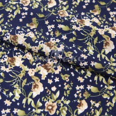 Плательная ткань "Фламенко" 1.1, 80 гр/м2, шир.150 см, принт растительный - купить в Волгодонске. Цена 241.49 руб.