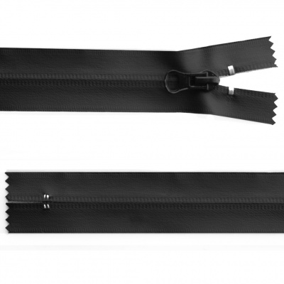 Молния водонепроницаемая PVC Т-7, 20 см, неразъемная, цвет чёрный - купить в Волгодонске. Цена: 21.56 руб.