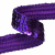 Тесьма с пайетками 12, шир. 20 мм/уп. 25+/-1 м, цвет фиолет - купить в Волгодонске. Цена: 778.19 руб.