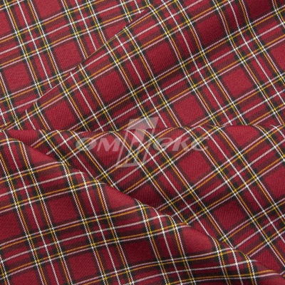 Ткань костюмная клетка 24379 2012, 230 гр/м2, шир.150см, цвет бордовый/бел/жел - купить в Волгодонске. Цена 539.74 руб.