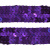 Тесьма с пайетками 12, шир. 20 мм/уп. 25+/-1 м, цвет фиолет - купить в Волгодонске. Цена: 778.19 руб.