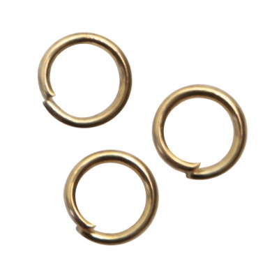 Кольцо  соединительное для бижутерии 5 мм, цв.-золото - купить в Волгодонске. Цена: 0.44 руб.