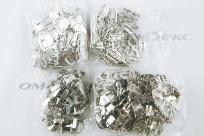 Крючки брючные 4 шипа "Стром" 144 шт. никель - купить в Волгодонске. Цена: 383.97 руб.