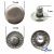Кнопка металлическая "Альфа" с пружиной, 15 мм (уп. 720+/-20 шт), цвет никель - купить в Волгодонске. Цена: 1 466.73 руб.