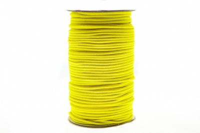 0370-1301-Шнур эластичный 3 мм, (уп.100+/-1м), цв.110 - желтый - купить в Волгодонске. Цена: 459.62 руб.