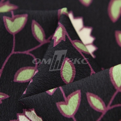 Плательная ткань "Фламенко" 10.1, 80 гр/м2, шир.150 см, принт растительный - купить в Волгодонске. Цена 241.49 руб.
