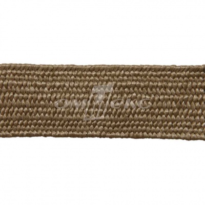 Тесьма отделочная полипропиленовая плетеная эластичная #2, шир. 40мм, цв.- соломенный - купить в Волгодонске. Цена: 50.99 руб.
