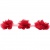 Тесьма плетеная "Рюш", упак. 9,14 м, цвет красный - купить в Волгодонске. Цена: 46.82 руб.