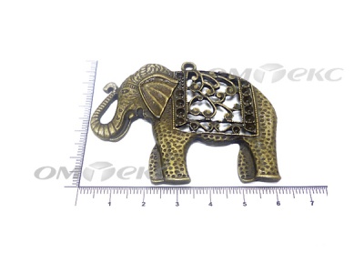 Декоративный элемент для творчества из металла "Слон"  - купить в Волгодонске. Цена: 26.66 руб.