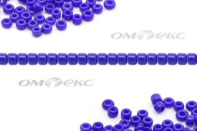 Бисер (ОS) 11/0 ( упак.100 гр) цв.48 - синий - купить в Волгодонске. Цена: 48 руб.