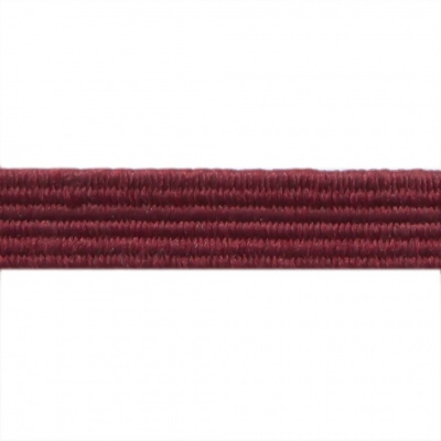 Резиновые нити с текстильным покрытием, шир. 6 мм ( упак.30 м/уп), цв.- 88-бордо - купить в Волгодонске. Цена: 155.22 руб.