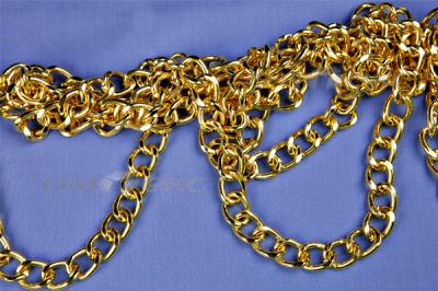 Цепь металл декоративная №11 (17*13) золото (10+/-1 м)  - купить в Волгодонске. Цена: 1 341.87 руб.