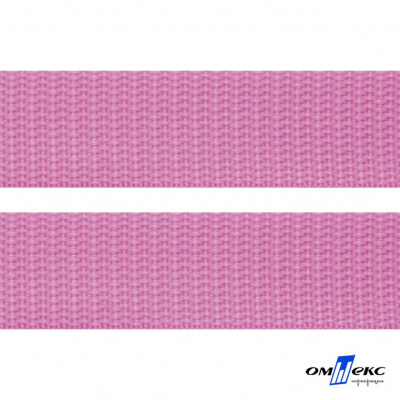Розовый- цв.513-Текстильная лента-стропа 550 гр/м2 ,100% пэ шир.30 мм (боб.50+/-1 м) - купить в Волгодонске. Цена: 475.36 руб.