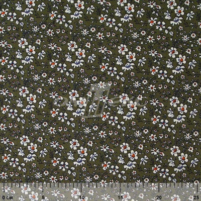 Плательная ткань "Фламенко" 11.2, 80 гр/м2, шир.150 см, принт растительный - купить в Волгодонске. Цена 259.21 руб.
