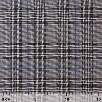 Ткань костюмная "Клер" 80% P, 16% R, 4% S, 200 г/м2, шир.150 см,#3 цв-серый/синий - купить в Волгодонске. Цена 412.02 руб.