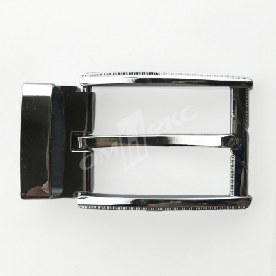 Пряжка металлическая для мужского ремня 845005А#2 (шир.ремня 40 мм), цв.-никель - купить в Волгодонске. Цена: 110.29 руб.
