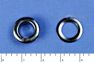 Люверсы металлические, блочка/кольцо, №5 (8 мм) упак.1000 шт- цв.никель - купить в Волгодонске. Цена: 392 руб.