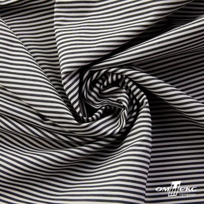 Ткань сорочечная Полоска Кенди, 115 г/м2, 58% пэ,42% хл, шир.150 см, цв.6-черный, (арт.110) - купить в Волгодонске. Цена 306.69 руб.