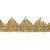Тесьма металлизированная 0384-0240, шир. 40 мм/уп. 25+/-1 м, цвет золото - купить в Волгодонске. Цена: 490.74 руб.