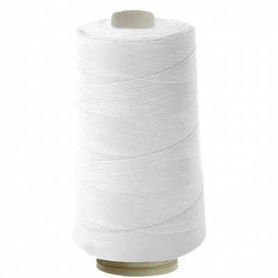 Швейные нитки (армированные) 28S/2, нам. 2 500 м, цвет белый - купить в Волгодонске. Цена: 148.95 руб.