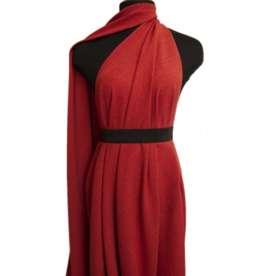 Ткань костюмная габардин "Меланж" 6121А, 172 гр/м2, шир.150см, цвет терракот - купить в Волгодонске. Цена 296.19 руб.