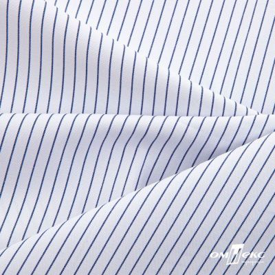 Ткань сорочечная Ронда, 115 г/м2, 58% пэ,42% хл, шир.150 см, цв.4-синяя, (арт.114) - купить в Волгодонске. Цена 306.69 руб.