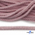 Шнур плетеный d-6 мм круглый, 70% хлопок 30% полиэстер, уп.90+/-1 м, цв.1087-розовый - купить в Волгодонске. Цена: 588 руб.