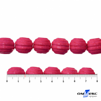 0309-Бусины деревянные "ОмТекс", 16 мм, упак.50+/-3шт, цв.023-розовый - купить в Волгодонске. Цена: 62.22 руб.
