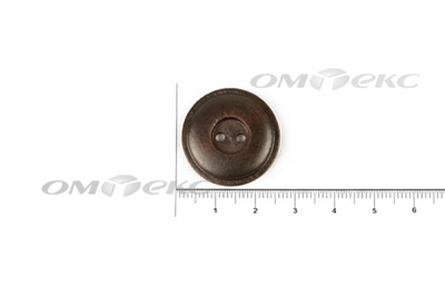 Пуговица деревянная круглая №54 (25мм) - купить в Волгодонске. Цена: 4.12 руб.