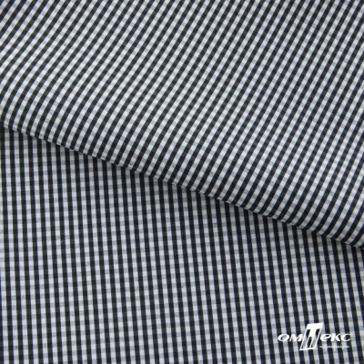 Ткань сорочечная Клетка Виши, 115 г/м2, 58% пэ,42% хл, шир.150 см, цв.6-черный, (арт.111) - купить в Волгодонске. Цена 306.69 руб.