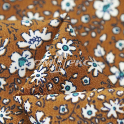 Плательная ткань "Фламенко" 11.1, 80 гр/м2, шир.150 см, принт растительный - купить в Волгодонске. Цена 239.03 руб.