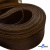 Регилиновая лента, шир.65мм, (уп.25 ярд), цв.- коричневый - купить в Волгодонске. Цена: 499.43 руб.
