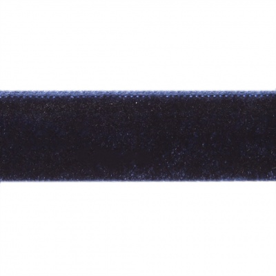 Лента бархатная нейлон, шир.12 мм, (упак. 45,7м), цв.180-т.синий - купить в Волгодонске. Цена: 411.60 руб.