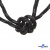 Шнурки #3-10, круглые с наполнителем 130 см, светоотражающие, цв.-чёрный - купить в Волгодонске. Цена: 75.38 руб.