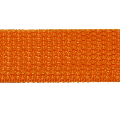 Стропа текстильная, шир. 25 мм (в нам. 50+/-1 ярд), цвет оранжевый - купить в Волгодонске. Цена: 409.94 руб.