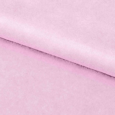 Велюр JS LIGHT 1, 220 гр/м2, шир.150 см, (3,3 м/кг), цвет бл.розовый - купить в Волгодонске. Цена 1 055.34 руб.