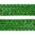 Тесьма с пайетками D4, шир. 35 мм/уп. 25+/-1 м, цвет зелёный - купить в Волгодонске. Цена: 1 308.30 руб.