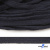 Шнур плетеный d-8 мм плоский, 70% хлопок 30% полиэстер, уп.85+/-1 м, цв.1010-т.синий - купить в Волгодонске. Цена: 735 руб.