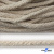 Шнур плетеный d-6 мм круглый, 70% хлопок 30% полиэстер, уп.90+/-1 м, цв.1077-лён - купить в Волгодонске. Цена: 588 руб.