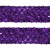 Тесьма с пайетками 12, шир. 35 мм/уп. 25+/-1 м, цвет фиолет - купить в Волгодонске. Цена: 1 308.30 руб.