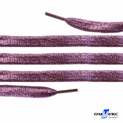 Шнурки #107-01, плоские 130 см, цв.розовый металлик - купить в Волгодонске. Цена: 35.45 руб.