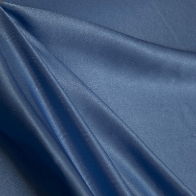 Поли креп-сатин 16-4132, 125 (+/-5) гр/м2, шир.150см, цвет голубой - купить в Волгодонске. Цена 157.15 руб.