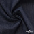 Ткань костюмная "Джинс" с начесом, 320 г/м2, 80% хлопок 20%полиэстер, шир. 160 см, т.синий - купить в Волгодонске. Цена 492.24 руб.