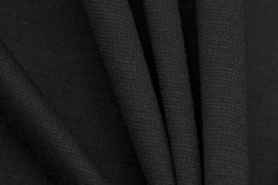 Трикотаж "Grange" BLACK 1# (2,38м/кг), 280 гр/м2, шир.150 см, цвет чёрно-серый - купить в Волгодонске. Цена 861.22 руб.