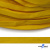 Шнур плетеный (плоский) d-12 мм, (уп.90+/-1м), 100% полиэстер, цв.269 - жёлтый - купить в Волгодонске. Цена: 8.62 руб.