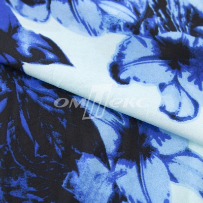 Плательная ткань "Фламенко" 19.1, 80 гр/м2, шир.150 см, принт растительный - купить в Волгодонске. Цена 243.96 руб.