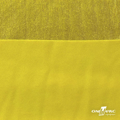 Трикотажное полотно голограмма, шир.140 см, #602 -жёлтый/жёлтый - купить в Волгодонске. Цена 385.88 руб.