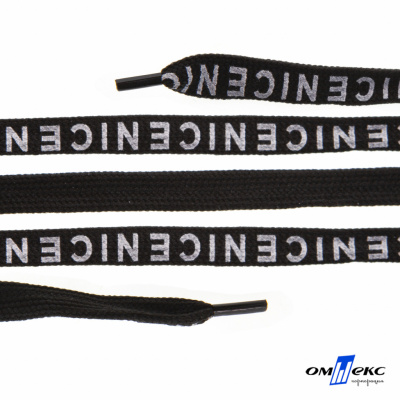 Шнурки #107-06, плоские 130 см, "СENICE" , цв.чёрный - купить в Волгодонске. Цена: 23.03 руб.