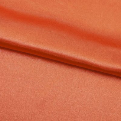 Поли креп-сатин 18-1445, 120 гр/м2, шир.150см, цвет оранжевый - купить в Волгодонске. Цена 157.15 руб.