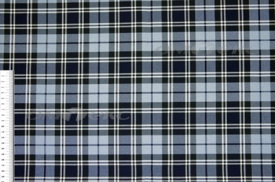 Ткань костюмная клетка Т7274 2004, 220 гр/м2, шир.150см, цвет т.синий/гол/бел - купить в Волгодонске. Цена 